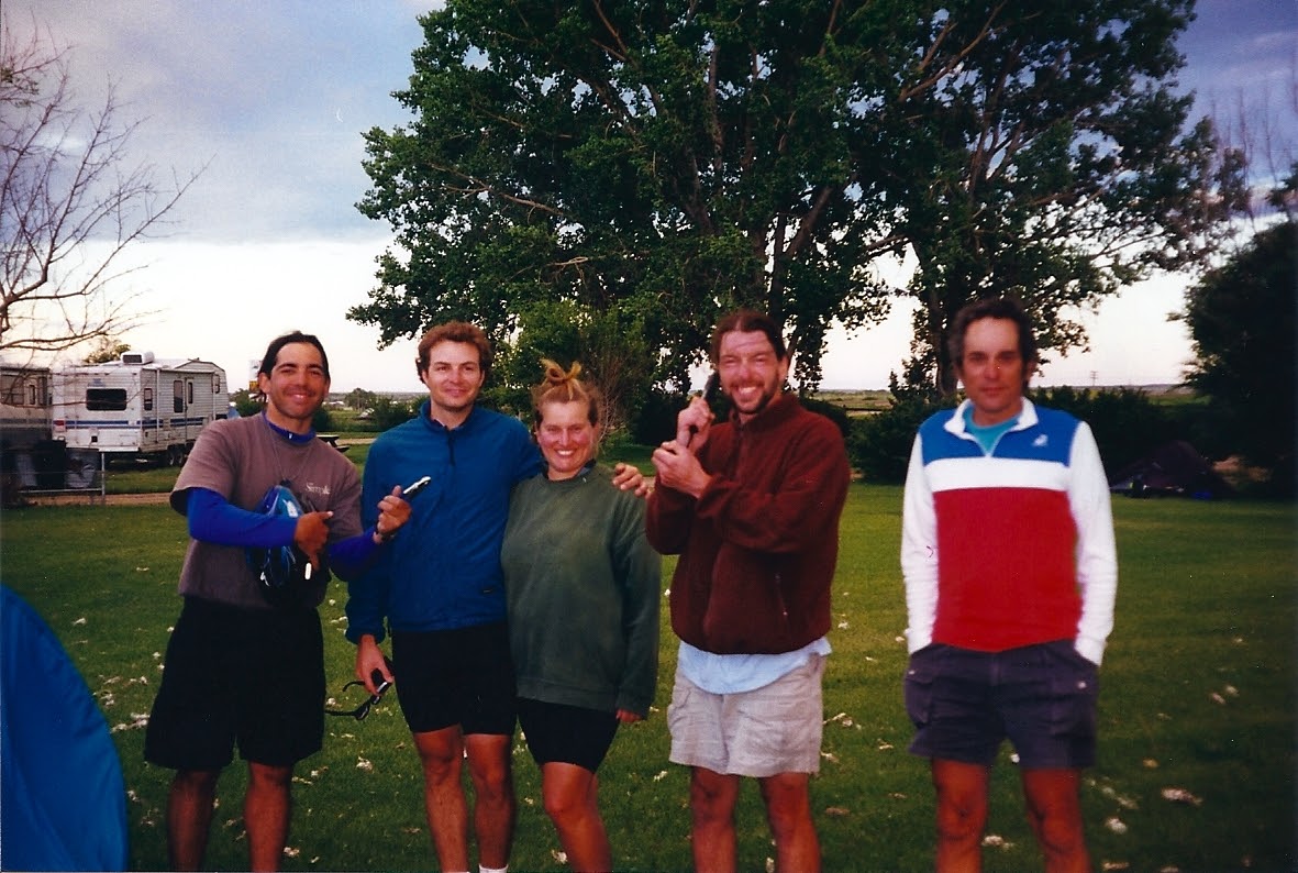 Mike, Dave, Julia, Jason and David June 25 to July 1 Harlem, Montana to Surrey, North Dakota